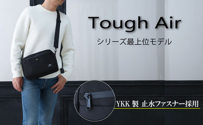 【タフエアーYKK止水モデル】 ショルダーバッグ メンズ レディース 撥水 軽量 【デイリーユーズの決定版】